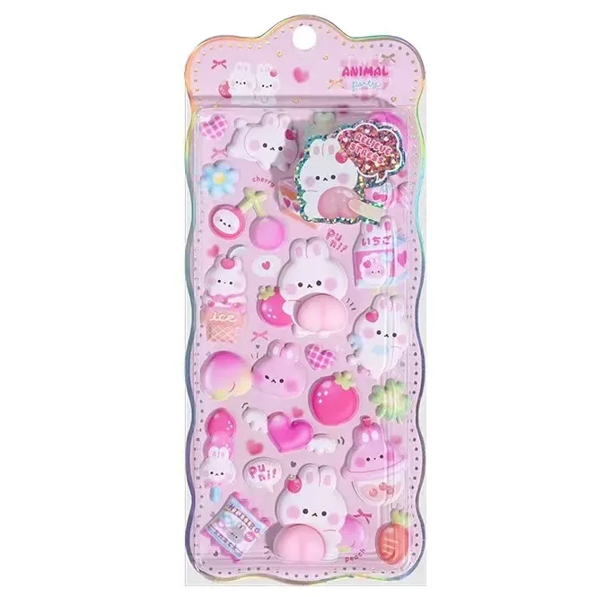 3D Squishy बट स्टिकरहरू