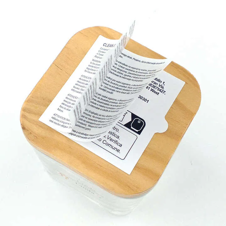 फोल्ड आउट बुकलेट लेबलहरू